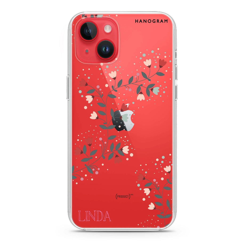 Floral Chain iPhone 14 水晶透明保護殼