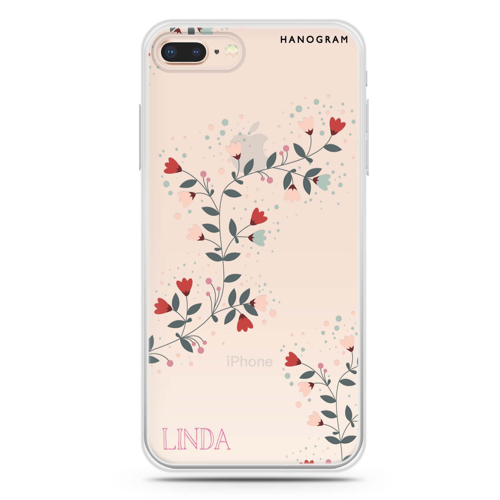 Floral Chain iPhone 8 Plus 水晶透明保護殼
