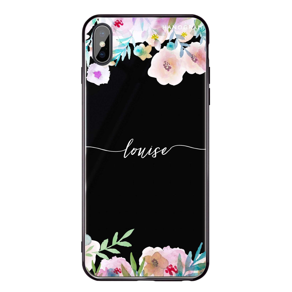 Art of Floral iPhone XS 超薄強化玻璃殻