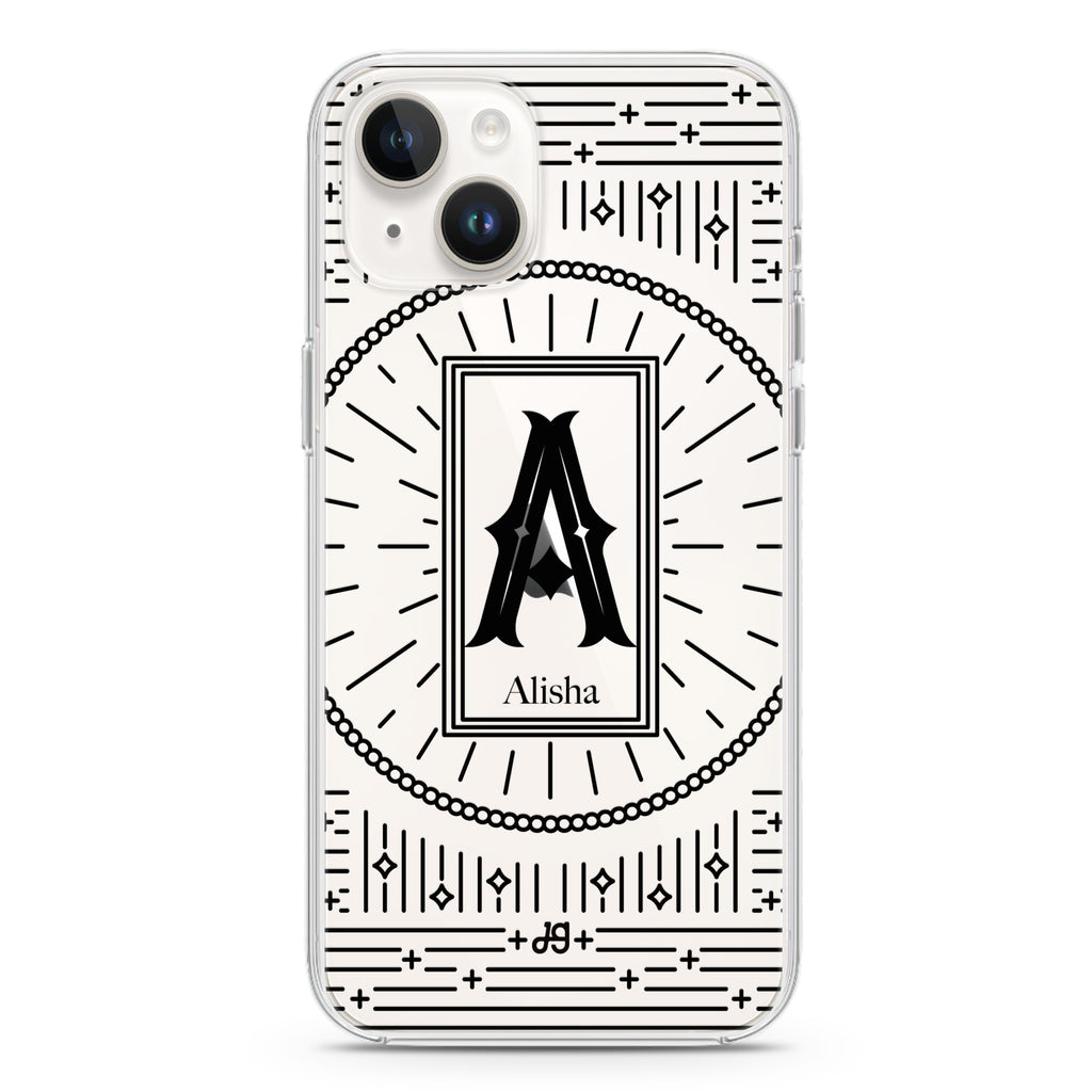 Artistic Monogram II iPhone 14 水晶透明保護殼