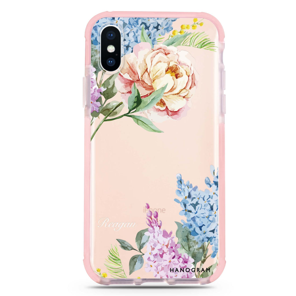 Tropical Floral iPhone XS Max 吸震防摔保護殼