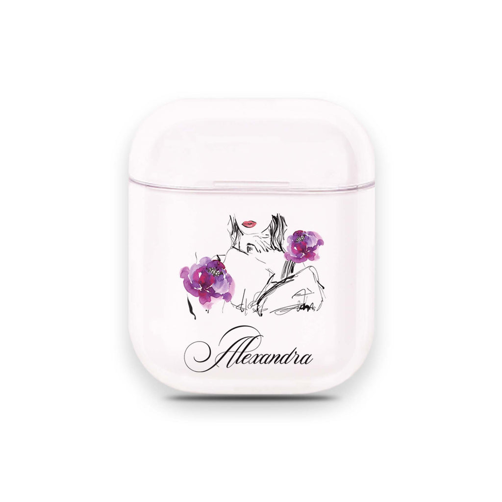 Floral Makeup Airpods 透明保護殻