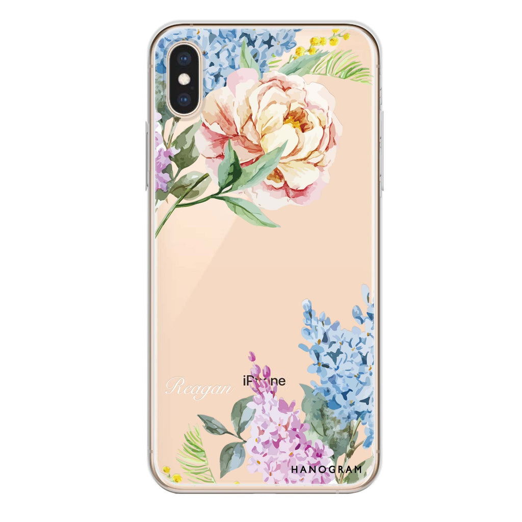 Tropical Floral iPhone X 水晶透明保護殼