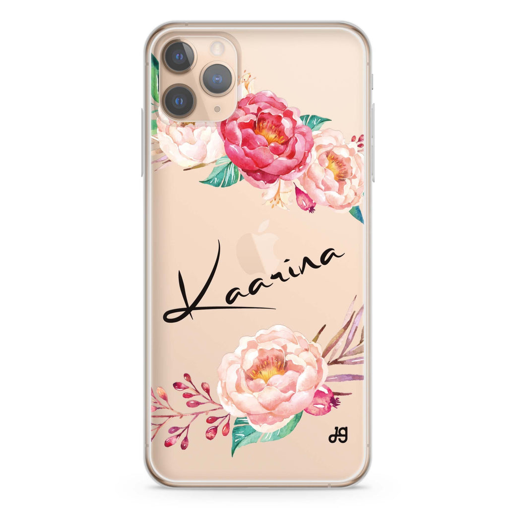 Blossming Rose iPhone 11 Pro Max 水晶透明保護殼