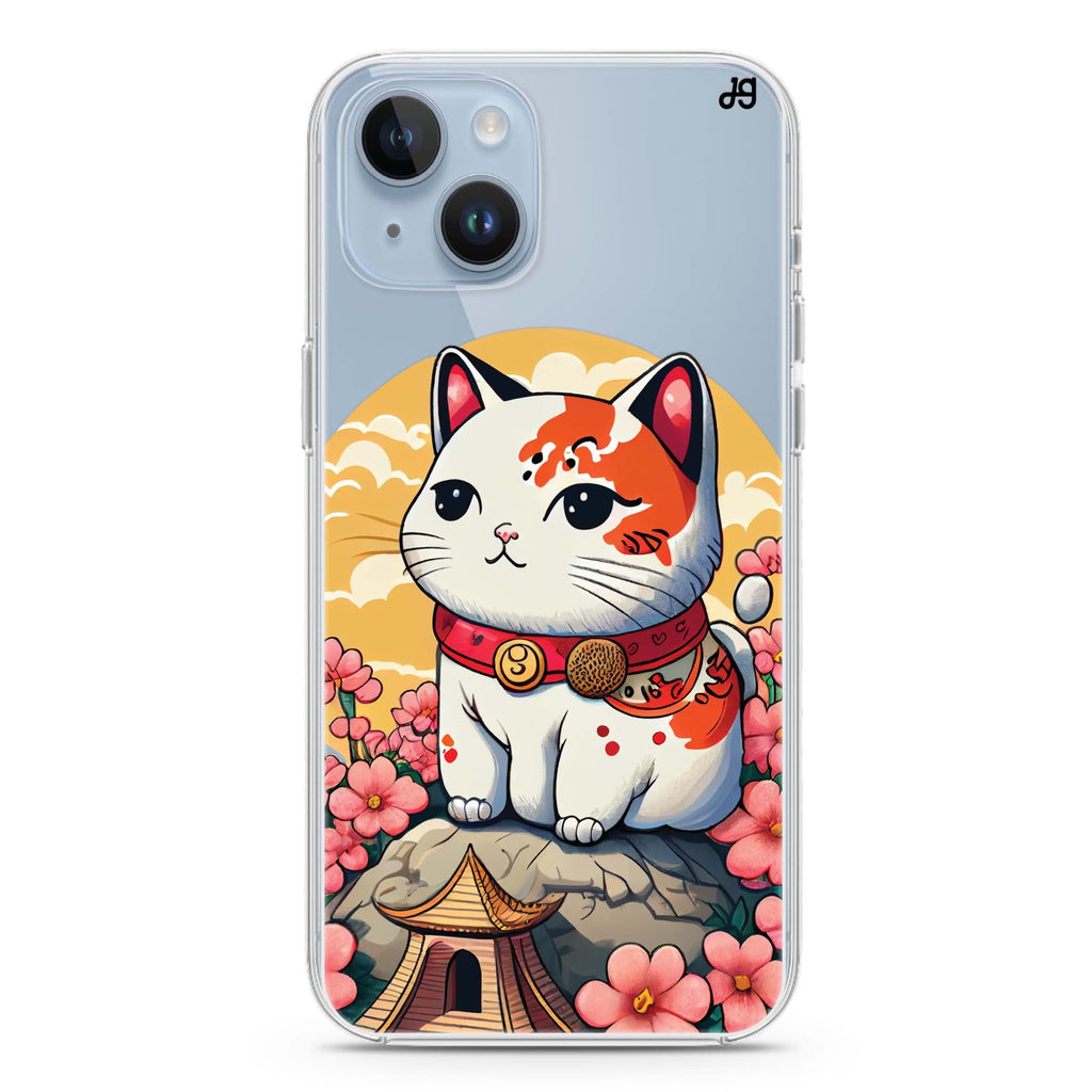 Cat & Flowers iPhone 14 水晶透明保護殼