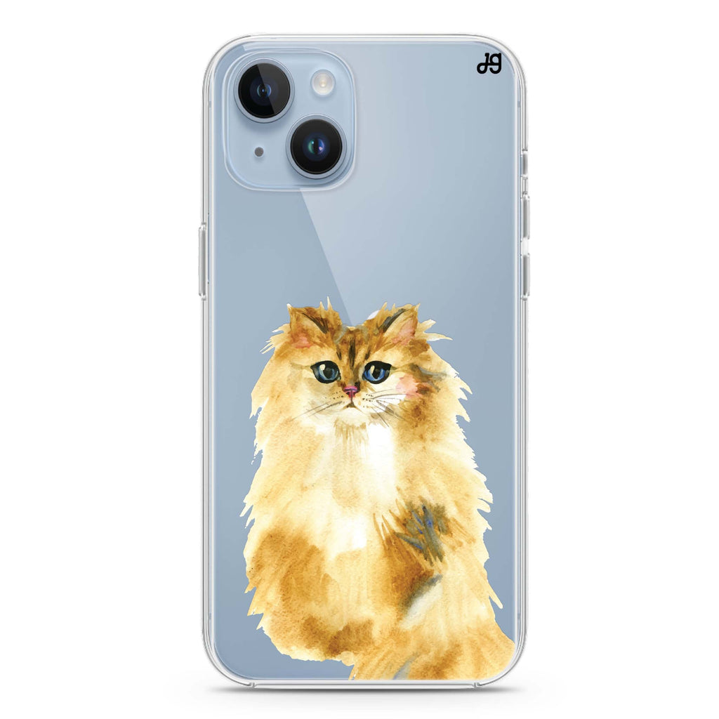 Watercolour Cat iPhone 14 水晶透明保護殼