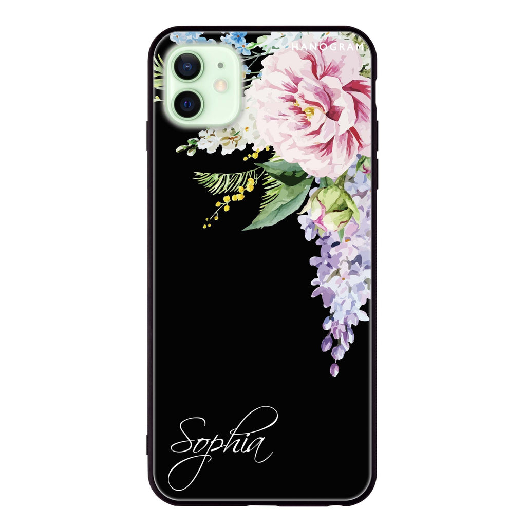 Tropical Floral II iPhone 12 mini 超薄強化玻璃殻