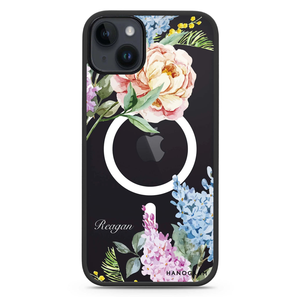 Tropical Floral iPhone 14 Plus Magsafe 兼容防衝擊保護殼