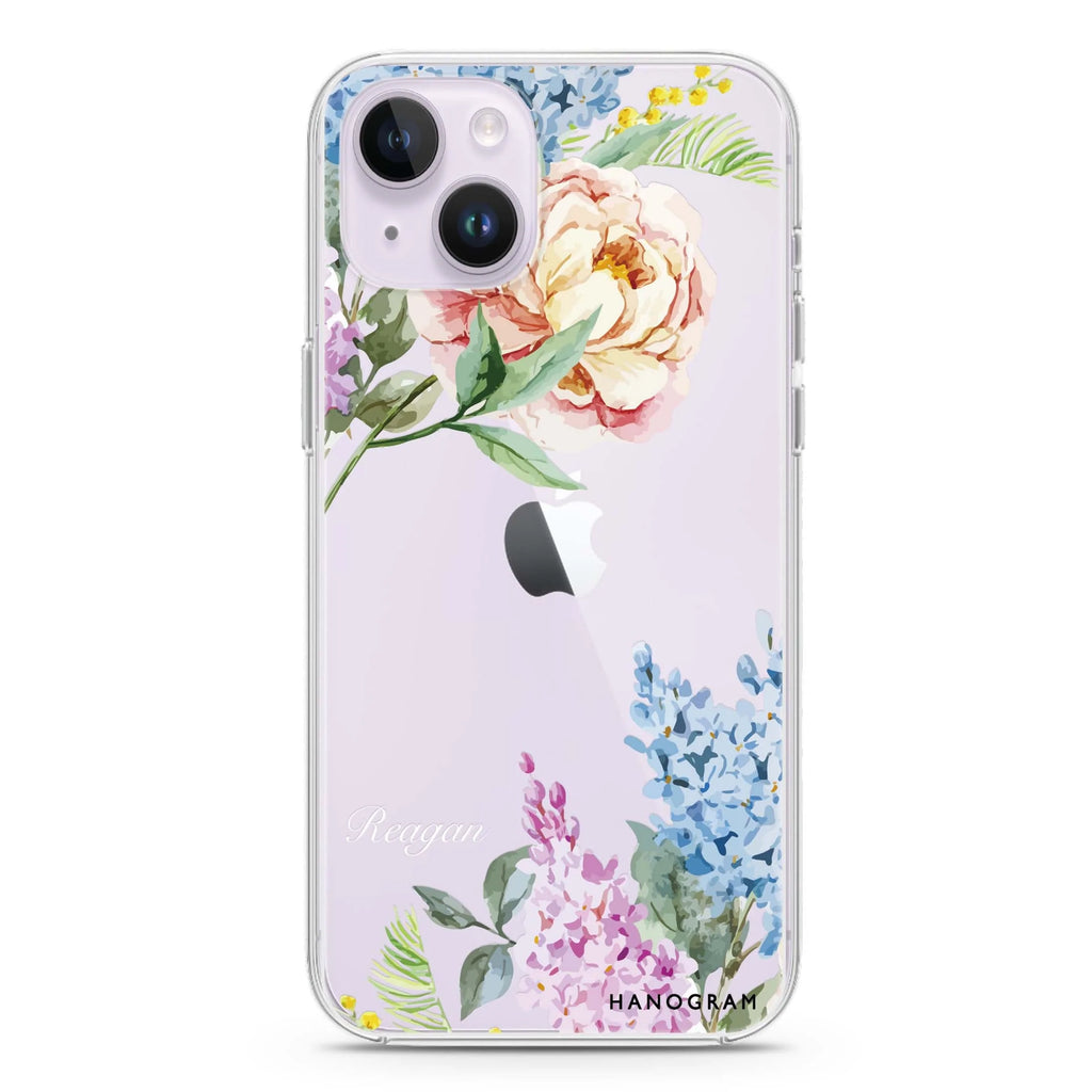 Tropical Floral iPhone 14 水晶透明保護殼