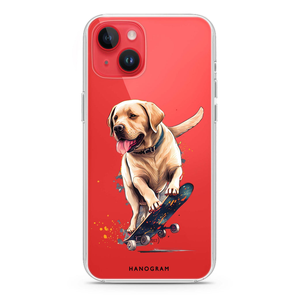 Dog on skateboard iPhone 14 水晶透明保護殼