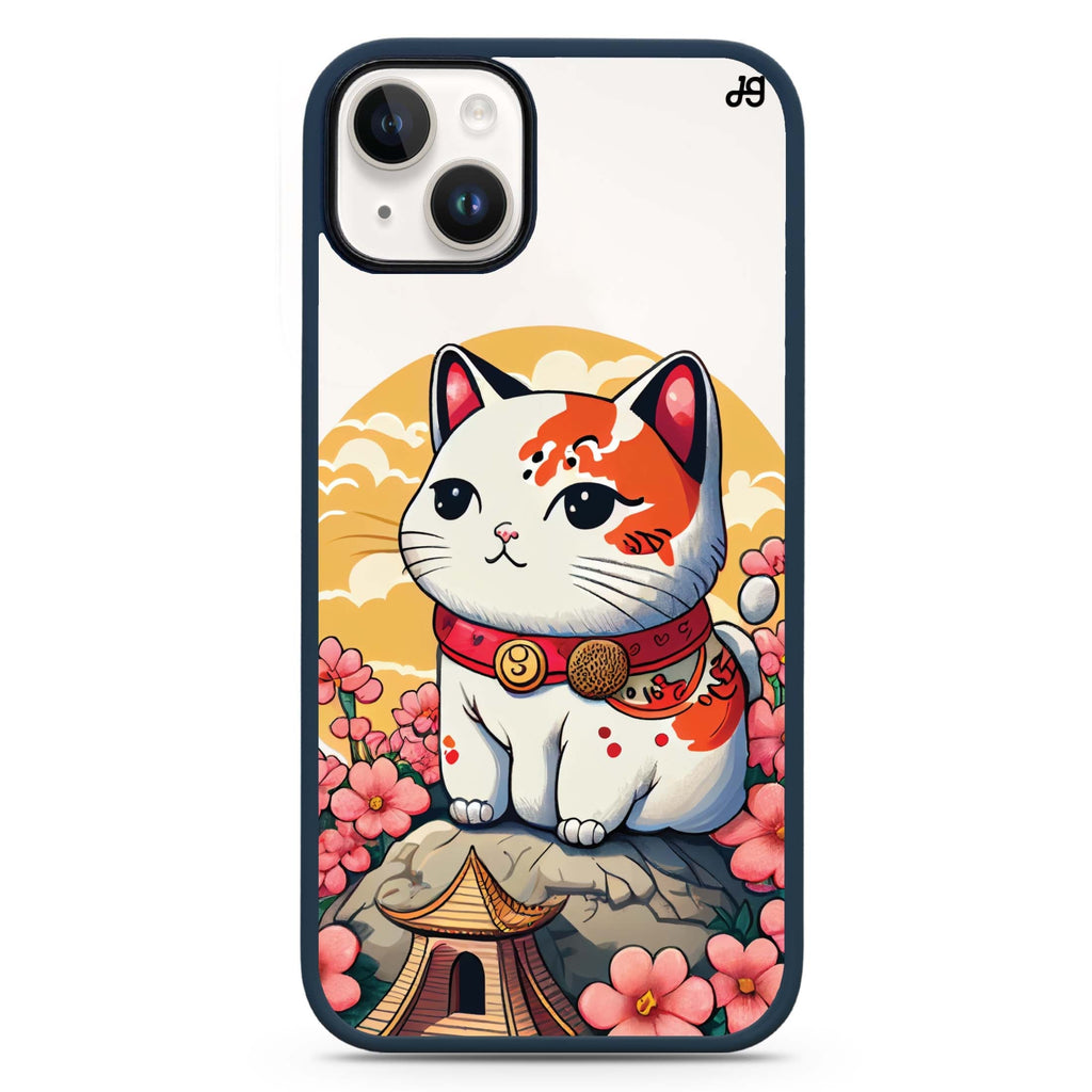 Cat & Flowers iPhone 14 Plus Magsafe 兼容防衝擊保護殼