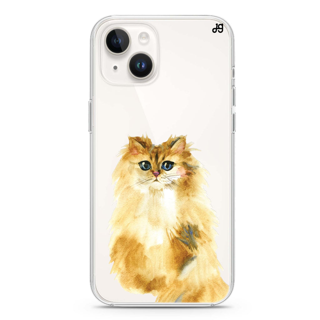 Watercolour Cat iPhone 14 plus 水晶透明保護殼