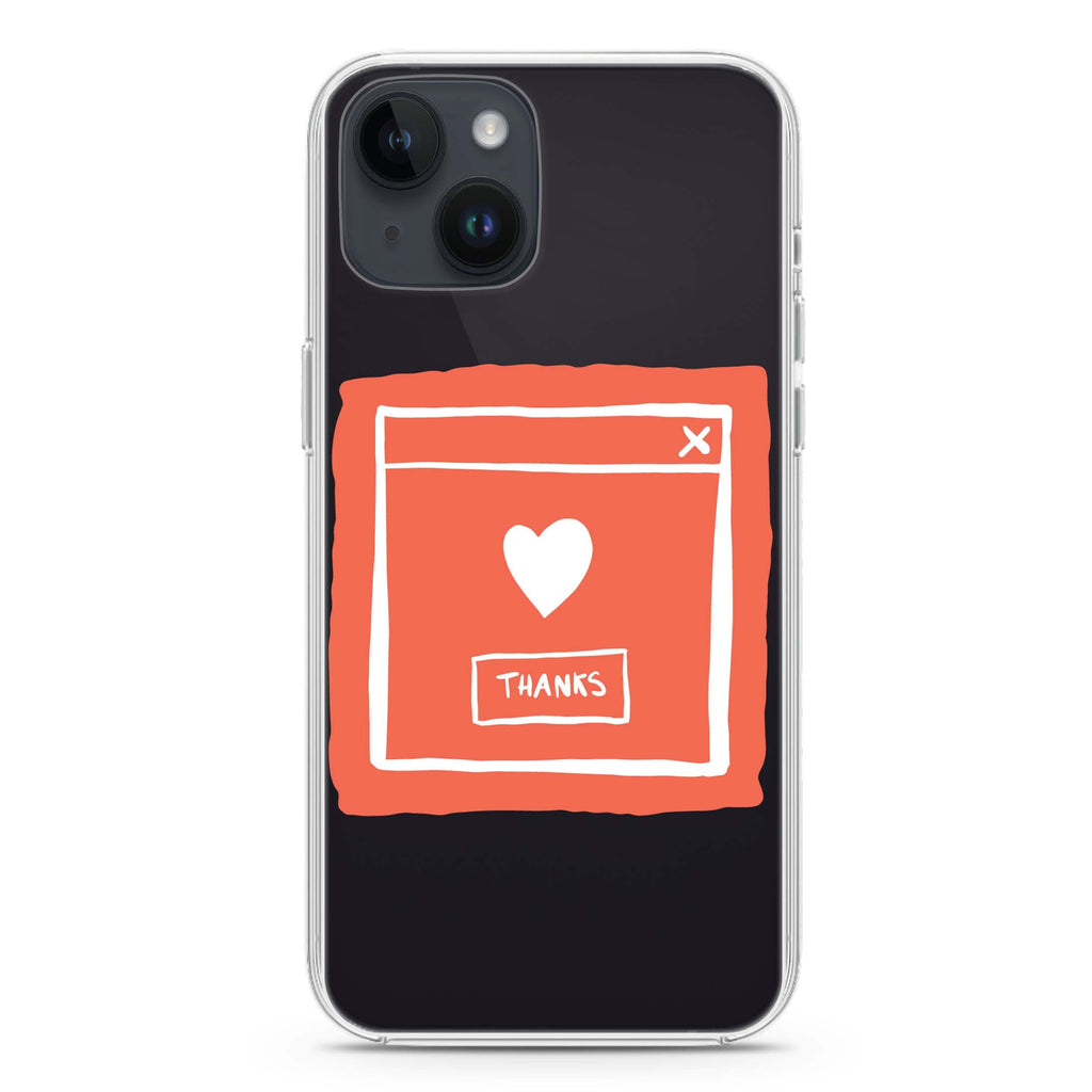 Sweet THANKS iPhone 14 水晶透明保護殼